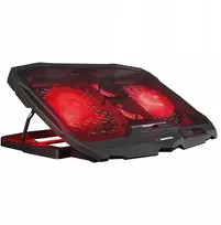 "Rampage AD-RC4" 12,1-15,6" reguliuojamas nešiojamojo kompiuterio aušinimo stovas, juodas