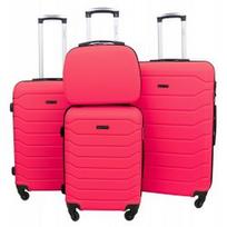 Vidutinis plastikinis lagaminas Gravitt 1131 V Rožinis (Rose)