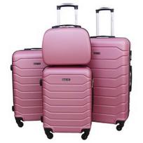 Didelis plastikinis lagaminas Gravitt 1131 D Rožinis (Silver Pink)