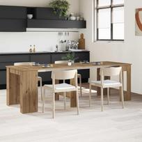 Valgomojo stalas 240 x 85 x 75 cm Apdirbta mediena Stačiakampio