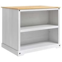 Virtuvės salos komplektas 2 vnt. Balta ir medaus vašku