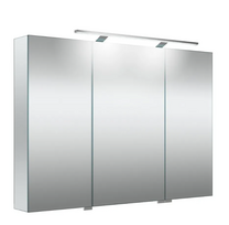 Veidrodinė spintelė Kame Garda, LED šviestuvu ir dugno apšvietimu, IP44, MC2DML/100-70/MR, 100 cm, Veidrodiniai šonai