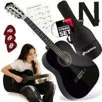 SUPRIMO CG34 BK klasikinė gitara 3/4, 36 colių, juoda