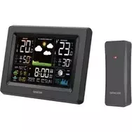 „Sencor SWS 4500“ meteorologinė stotis, juoda / spalvotas LCD ekranas / belaidis jutiklis