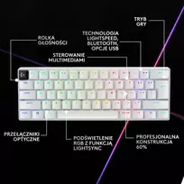 „Logitech Pro X 60 Lightspeed GX Brown“ klaviatūra (M-9068642)