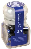 Rašalo kapsulės, Cresco, 30 vnt., trumpos, mėlynos sp.