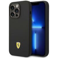 Dėklas Ferrari FESSIHMP14LBK iPhone 14 Pro 6,1" juodas juodas hardcase silikoninis metalinis logotipas Magsafe