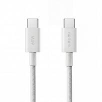 Xiaomi 3A Braided USB-C to USB-C Kabelis 1m, Balta