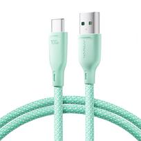 Joyroom USB - Type-C Daugiaspalvė Greito Įkrovimo ir Duomenų Perdavimo Laidas, 100W, 1m, Žalias (S-A34)