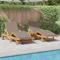 Saulės gultas 2 pcs Tortora 200 x 67 x 84 cm