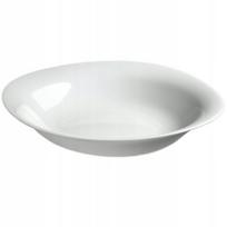 Gilus baltas stiklinis lėkštė 23 cm sriubai ir patiekalams