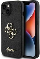 Apple iPhone 15 plus Guess dėklas Glitter Script Big 4G (GUHCP15MHG4SGK) juodos spalvos