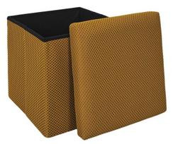 URBAN BOX medaus spalvos pufa daiktams laikyti