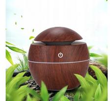 Oro drėkintuvas - difuzorius su LED apšvietimu , brown Nut