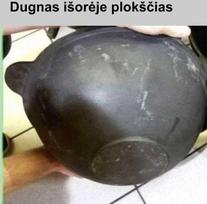 Uzbekiškas poliruotas ir išdegintas kazanas 10l (Namangan) plokščias dugnas