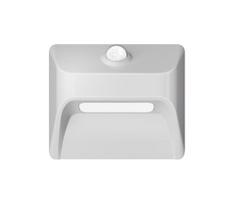 Immax 08308L - LED įkraunamas laiptų šviestuvas su jutikliu STEP LIGHT 0,3W/3,7V 2200 mAh IP53 baltas