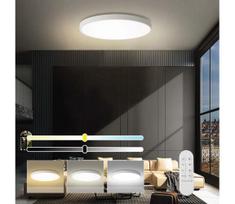 Immax NEO 07315L-LED Dimeriuojamas lubinis šviestuvas SEMPLICI 96W/230V skersmuo 80 cm Wi-Fi Tuya, balta + su nuotolinio valdymo pultu