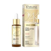 EVELINE 24K GOLD VITAMIN C SUPER LIFTING veido serumas, 30 ml