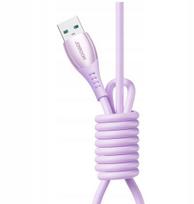 Joyroom S-A59 Vibrant Series 3A USB-A - USB-C laidas 1.2m - violetinis