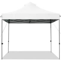 Pop Up Canopy Įvykio Šventės Palapinė, 10' x 10' x 10'-10.5'-11', Balta