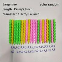 20 vnt. plaukų garbanojimo spiralės rinkinys , Didelis dydis 1,1 cm 20 vnt