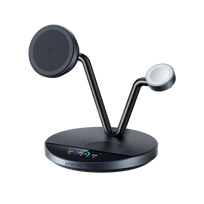Anker Prime Qi2 (25W) MagSafe Compatible 3-in-1 Wireless Charger - Black