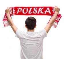 "Lenkija" vėduoklinis šalikas, 130 cm