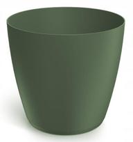 Plastikinis vazonas tamsiai žalias 11,9x10,9 cm paprastas gėlių dangtelis Mate