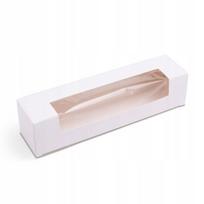 Dėžutė makaronams baltas popierius 20x4,5x4,5 cm 100 vnt., Dėžutė makaronams baltas popierius 20x4,5x4,5 cm 100 vnt.