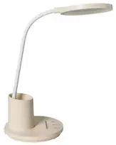 LED stalinė lempa VELA su reguliatoriumi, šviesiai smėlio spalvos