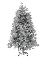 Apsnigta dirbtinė kalėdų eglutė FORAKER 180 cm balta