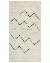 Kilimas TEZPUR smėlio spalvos 80 x 150 cm medvilninis