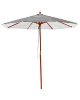 Sodo skėtis 260 cm FERENTILLO juodas/baltas