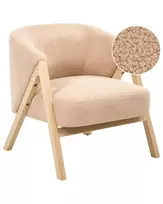 Fotel SKEI Bouclé smėlio spalvos