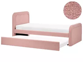 Išskleidžiama lova Boucle RAYSSAC 90 x 200 cm Rožinė