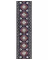 Kilimas KANGAL tamsiai mėlynas 80 x 300 cm