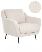Fotel EIBY Boucle smėlio spalvos