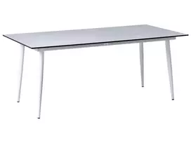 Sodo stalas TOLENTINO 180 cm 90 cm Akmens imitacija Travertino efektas