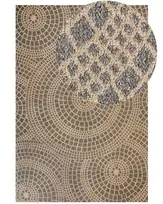 Kilimas ARIBA pilkas smėlio spalvos 200 x 300 cm džiutas
