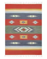 Kilimas KAMARIS spalvotas 140 x 200 cm medvilninis Kilim