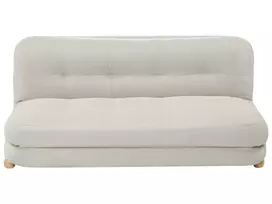 Dvivietė išskleidžiama sofa ESBJERG, sintetinis linas, balsva