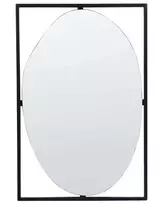 Sieninis veidrodis NIBELLE 40 cm 60 cm metalinis juodas