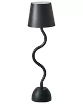 Belaidė LED stalinė lempa VOUGA su reguliatoriumi, metalinė, juoda