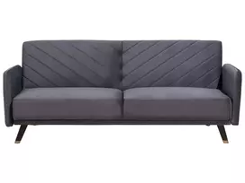 Išskleidžiama 3 vietų sofa SENJA, veliūras, pilka