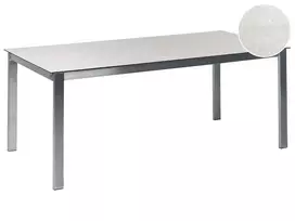 Sodo stalas COSOLETO 180 cm 90 cm stiklas baltas