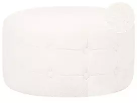 Baltas bouclé pufas TAMPA