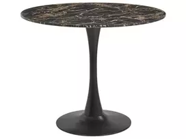 Valgomojo stalas BOCA juodo marmuro rašto 90 cm
