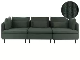 Trivietė modulinė sofa EGERIS tamsiai žalias velvetas