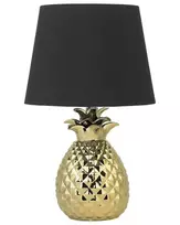 Stalinė lempa PINEAPPLE keramikinė auksinė