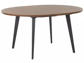 Išskleidžiamas valgomasis stalas BOVINA tamsiai rudas 120/150 cm